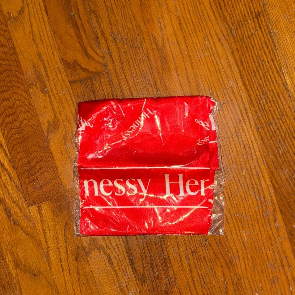 Hennessy Red scarf orange white RARE SUMMER VEGAS MIAMI rave bandana silky